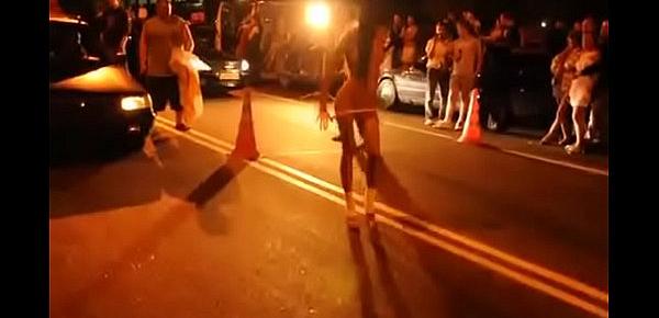  striptease car racing night